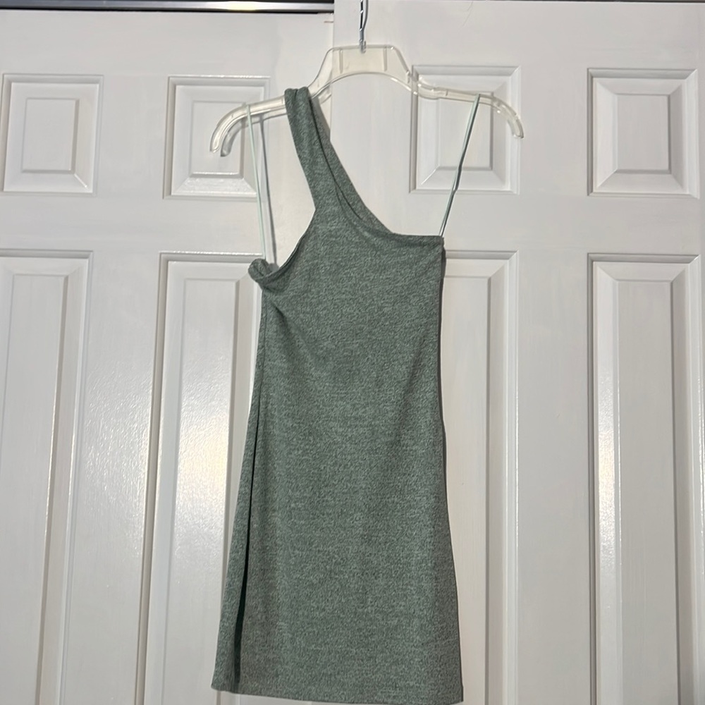 One shoulder bodycon knit summer dress